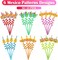 24PCS Mexican Fiesta Straws for Party Favors - Plastic Drinking Straws for Cinco De Mayo Party Supplies, Straws for Mexican Fiesta Taco Themed Party Straws for Kids Boys Girls Party Supplies